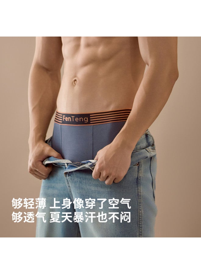Fenton 7a Antibacterial 4-pack Summer Lightweight Breathable Comfortable High-stretch Plus-size Men's Underwear - Image 5