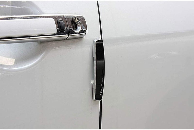 Allure Auto® I-POP Slim Door Edge Bumper Protector Guard Black Chrome Coat (4 pcs) for Hyundai Venue - Image 3