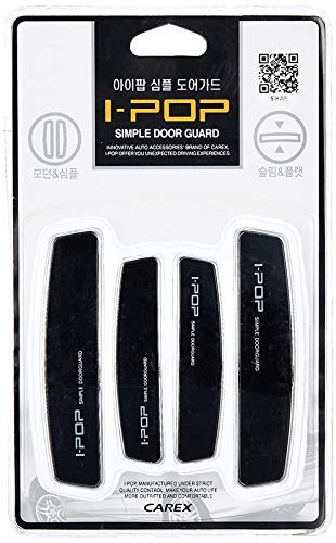 Allure Auto® I-POP Slim Door Edge Bumper Protector Guard Black Chrome Coat (4 pcs) for Hyundai Venue - Image 1