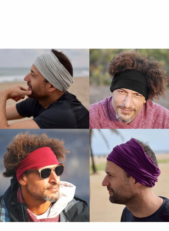 Hijab Undercap Scarf, 12Pcs Under Scarf Cap Caps for Women Men Turban Head Wraps Solid Color Tube Unisex Stretch Dreadlocks Neck Cover - Image 3