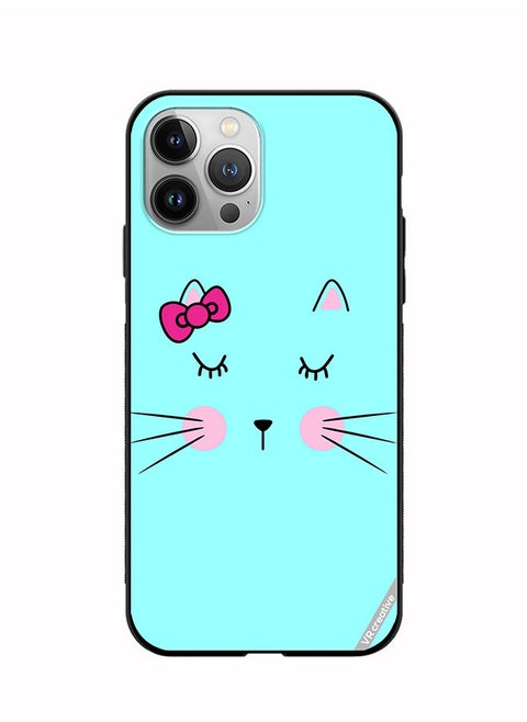 Protective Case Cover For Apple iPhone 12 Pro Max Sleeping Cat Design Multicolour