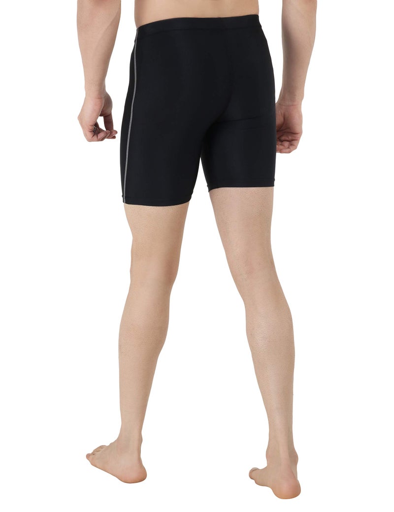 NEVER LOSE Unisex Compression Sports Shorts Half Tights Black (L) - Image 5