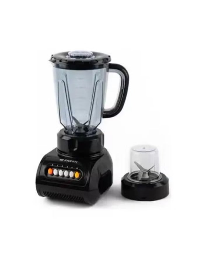 Fresh Ghost Blender 1.5L High Power 360W 2 in 1 with 1 Mill Black
