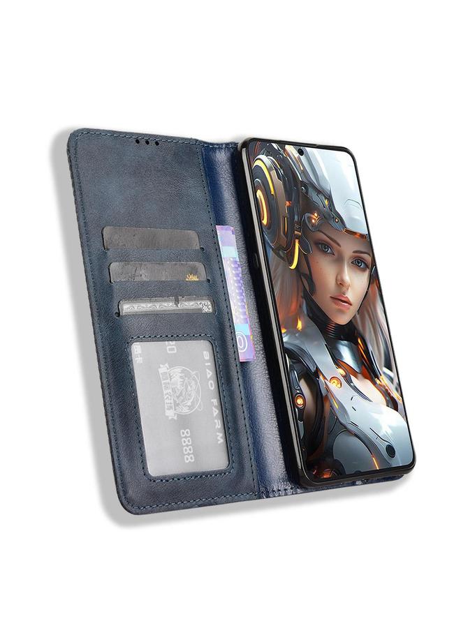 S-TOP Case For Cubot Max 5 Magnetic Buckle Retro Texture Leather Phone Case - Image 4