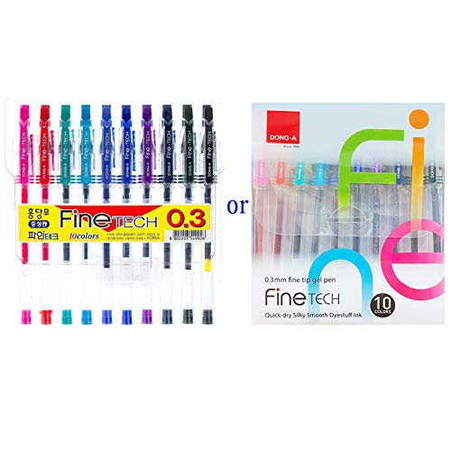 DONG-A Fine-Tech Excellent Writing 0.3mm Gel Ink Pens (10colors) by Dong-A - Image 1
