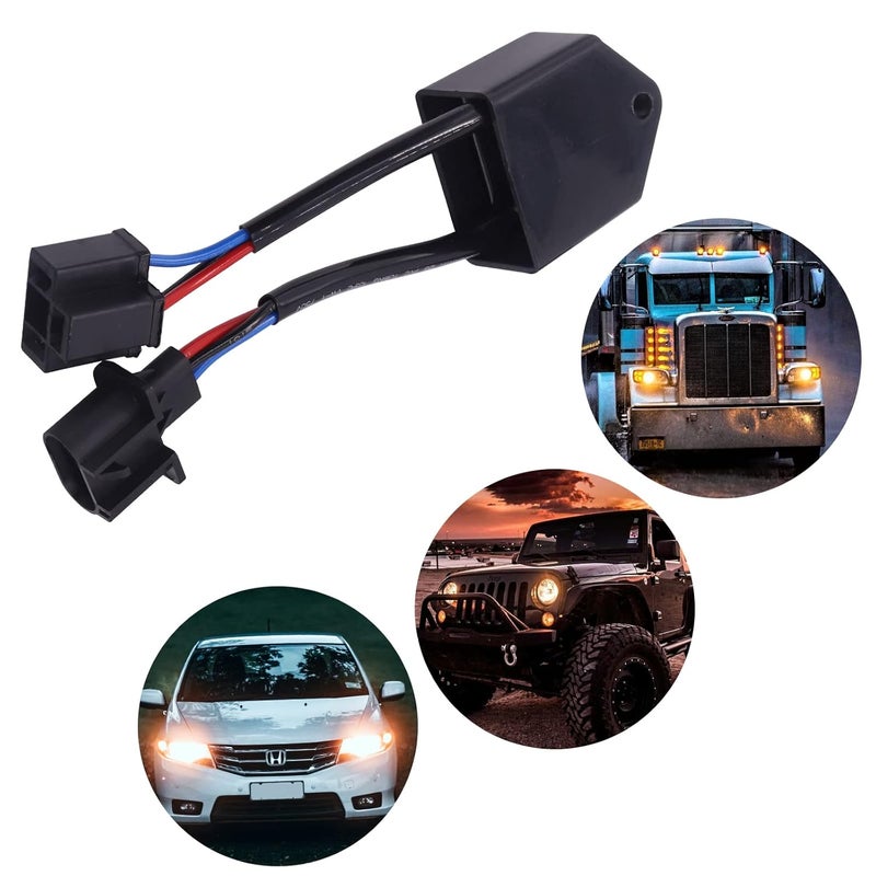 NWpangu H13 to H4 Decoders HID Filter Eliminator, Anti-Flicker Decoder Adapter for Jeep Wrangler LED Headlights, 2pcs - Image 5