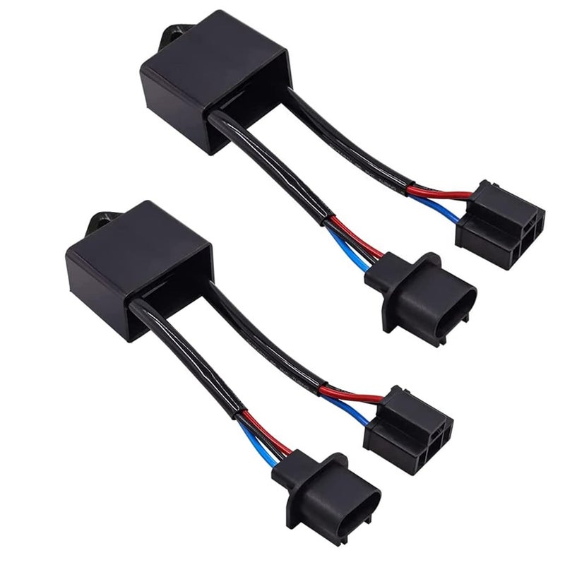 NWpangu H13 to H4 Decoders HID Filter Eliminator, Anti-Flicker Decoder Adapter for Jeep Wrangler LED Headlights, 2pcs - Image 1