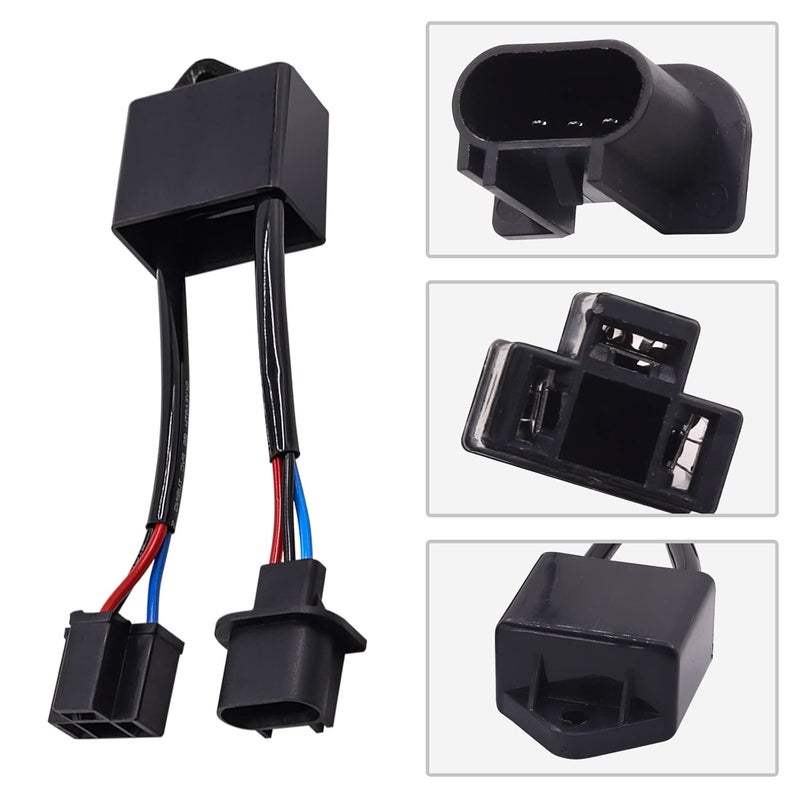 NWpangu H13 to H4 Decoders HID Filter Eliminator, Anti-Flicker Decoder Adapter for Jeep Wrangler LED Headlights, 2pcs - Image 3