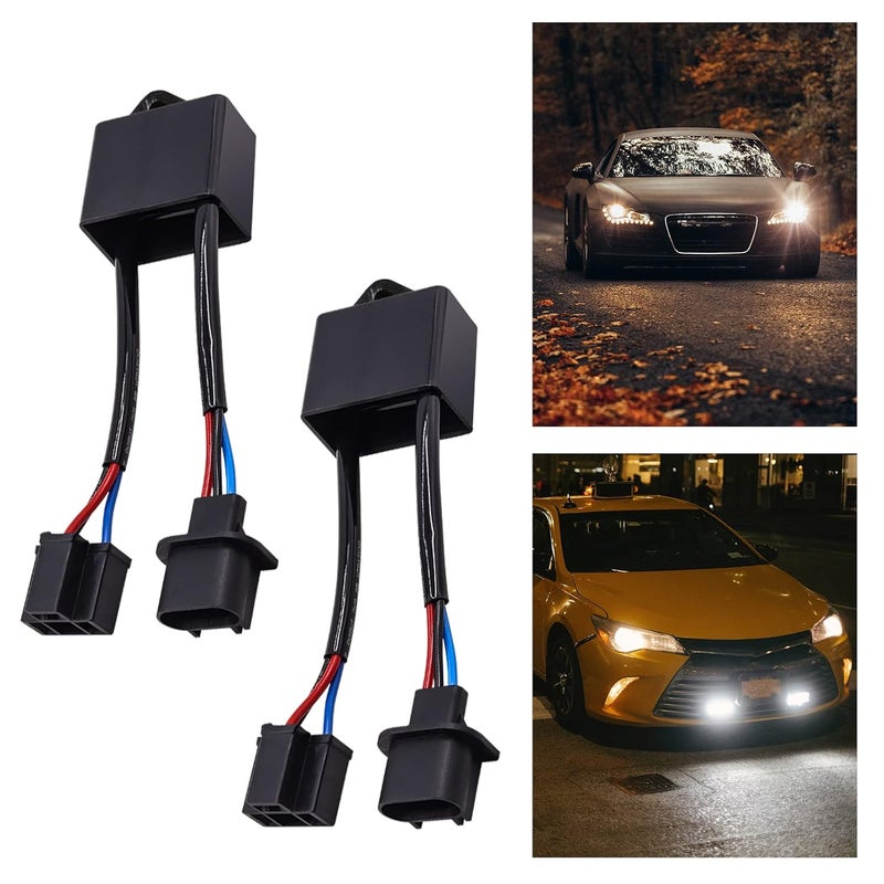 NWpangu H13 to H4 Decoders HID Filter Eliminator, Anti-Flicker Decoder Adapter for Jeep Wrangler LED Headlights, 2pcs - Image 4