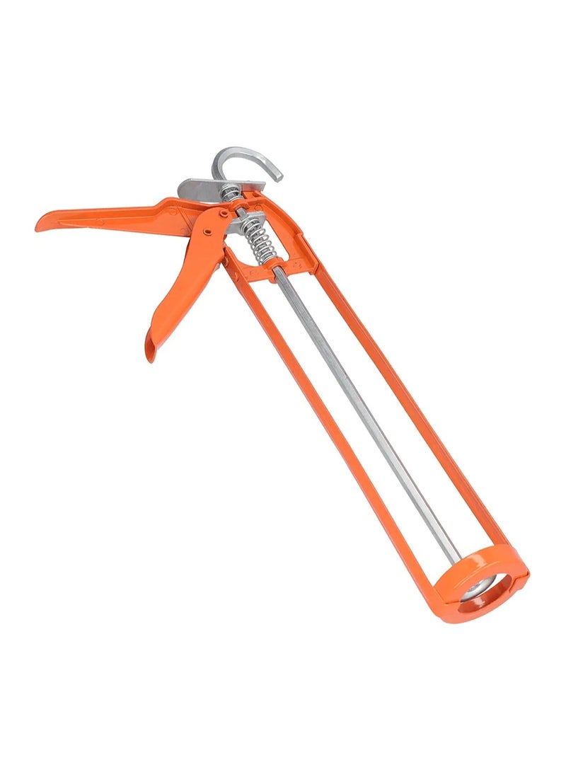 Silicon Gun, Orange color, Durable Manual Silicone Sealant Tube Applicator Adhesive Cartridge Caulk Dispenser with Smooth Trigger - for Professional Construction Projects and DIY Home Repair - Image 1