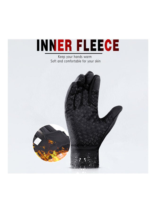 NIBEMINENT Cycling Gloves Touchscreen Waterproof Fleece Thermal Sports XL 15 x 3 12cm - Image 4