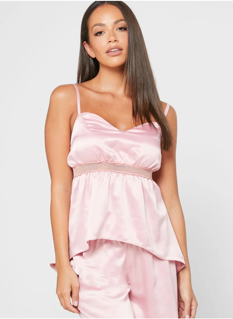 Urban Undress Fitted Cami Top & Flared Shorts Set
