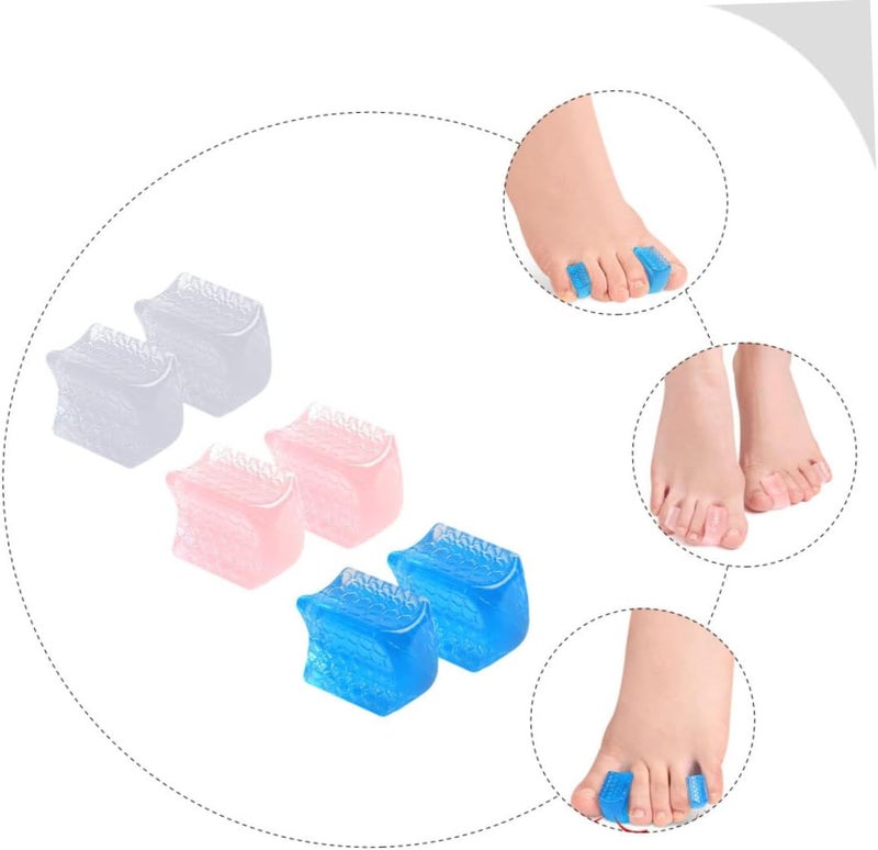 GALPADA 6pcs Toe Separators for Women Men Hallux Toe Isolation Separators Foot Adjuster Inserts - Image 3