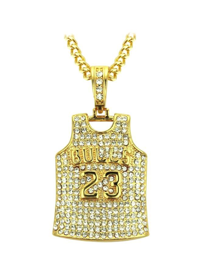 NIBEMINENT 23rd Jersey With Diamond Pendant Necklace - Image 1