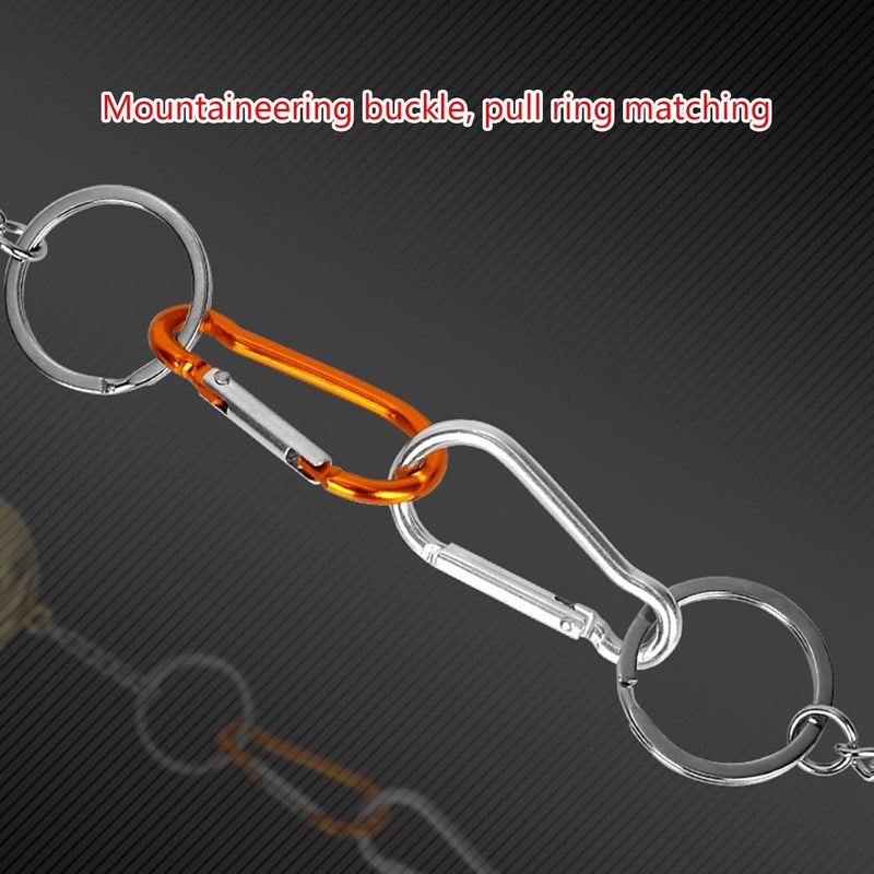 2M Tape Measure Keychain Steel Professional Retractable Portable Keyring Pull Ruler - Image 3