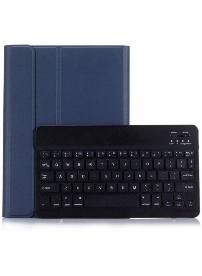 NIBEMINENT Keyboard Leather Case Cover With Removable Wireless 9.7-Inch Blue/Black  - Image 1