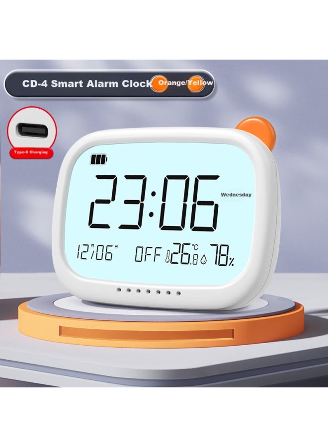 Timess Smart Alarm Clock New Student Special Wake-Up Artifact With Temperature And Humidity, Snooze Electronic Clock, Large Volume Strong Wake-Up, Charging Mini Alarm Clock, Desktop Clock - Image 1