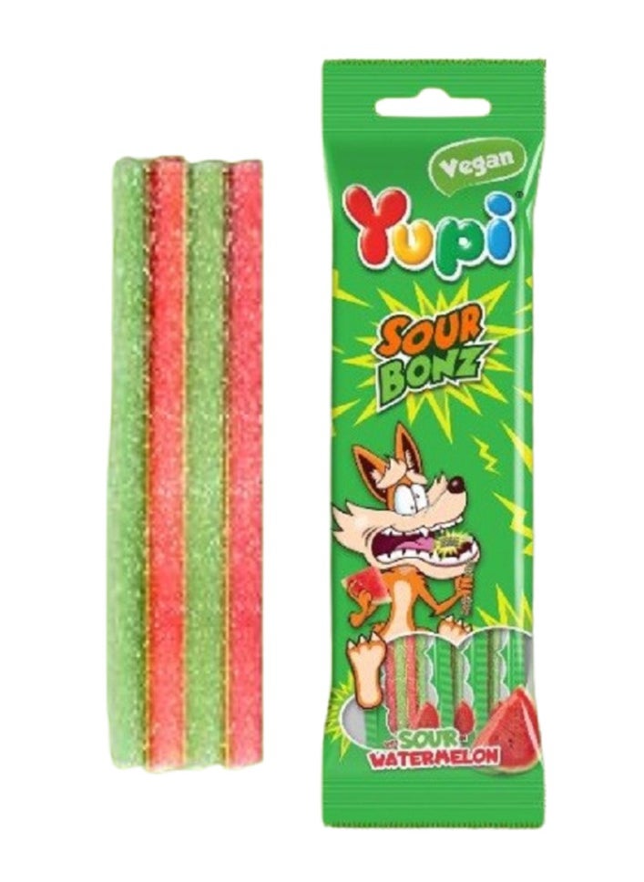 Yupi Yupi Sour Watermelon Bonz Jelly Candy Pack - 12 Bags  - Image 4