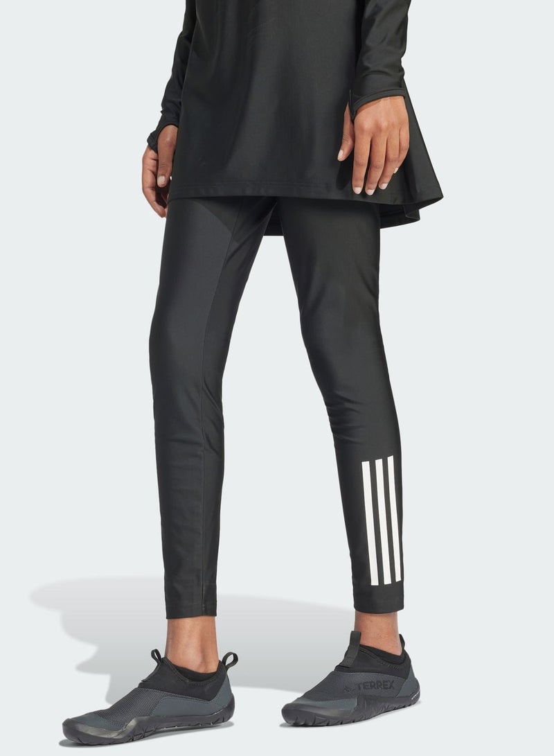 Adidas 3 Stripes Swim Tights - Image 1