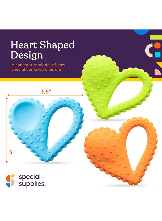 Special Supplies Special Supplies Teether Heart Spoon Oral Motor Therapy Tools, Textured Stimulation and Sensory Input Treatment for Babies and Toddlers, BPA Free Silicone, Dual Use Spoon Plus Teether  - Image 4