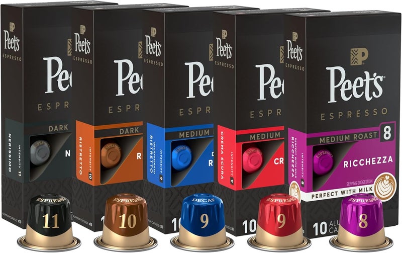 Peet's Coffee عبوة متنوعة من كبسولات إسبريسو بييتس كوفي - Image 1