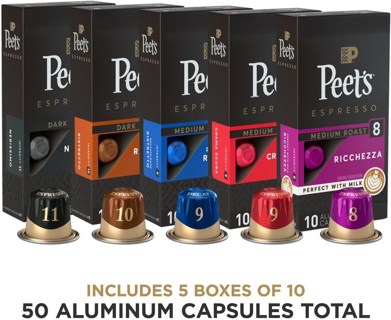 Peet's Coffee عبوة متنوعة من كبسولات إسبريسو بييتس كوفي - Image 2