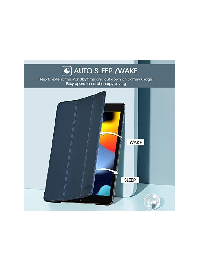 Procases iPad 10.2 Case iPad 9th Generation 2021/ iPad 8th Generation 2020/ iPad 7th Generation 2019 Case, Slim Stand Hard Back Shell Protective Smart Cover Case for iPad 10.2 Inch -Navy - Image 4