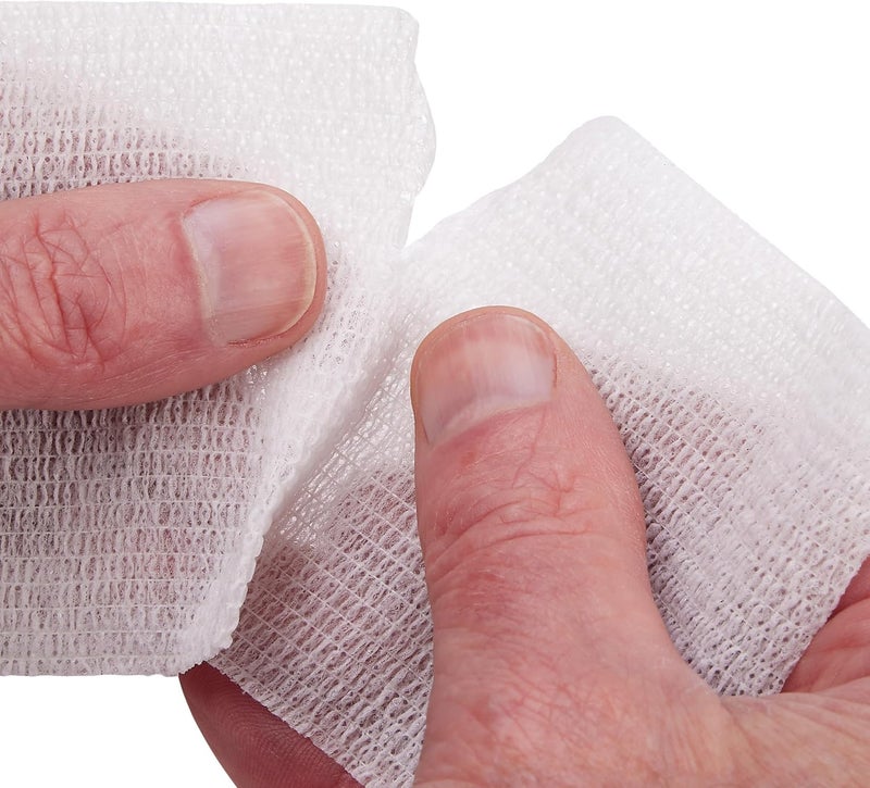 MEDca Self Adherent Wrap Bulk Pack of 6 Athletic Tape Rolls and Sports Wraps Self Cohesive NonWoven Adhesive Bandage 3 in x 5 Yards FDA Approved for Ankle Sprains Swelling - Image 4