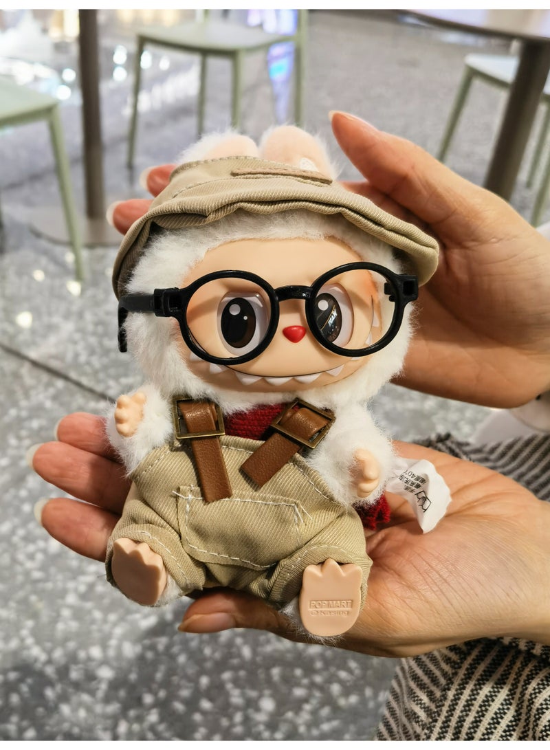 linkship Labubu Doll Clothes, Interchangeable Outfit Set for 17cm Hanging Plush, Stylish & Durable Apparel for 1st/2nd/3rd Gen Collection - Image 1