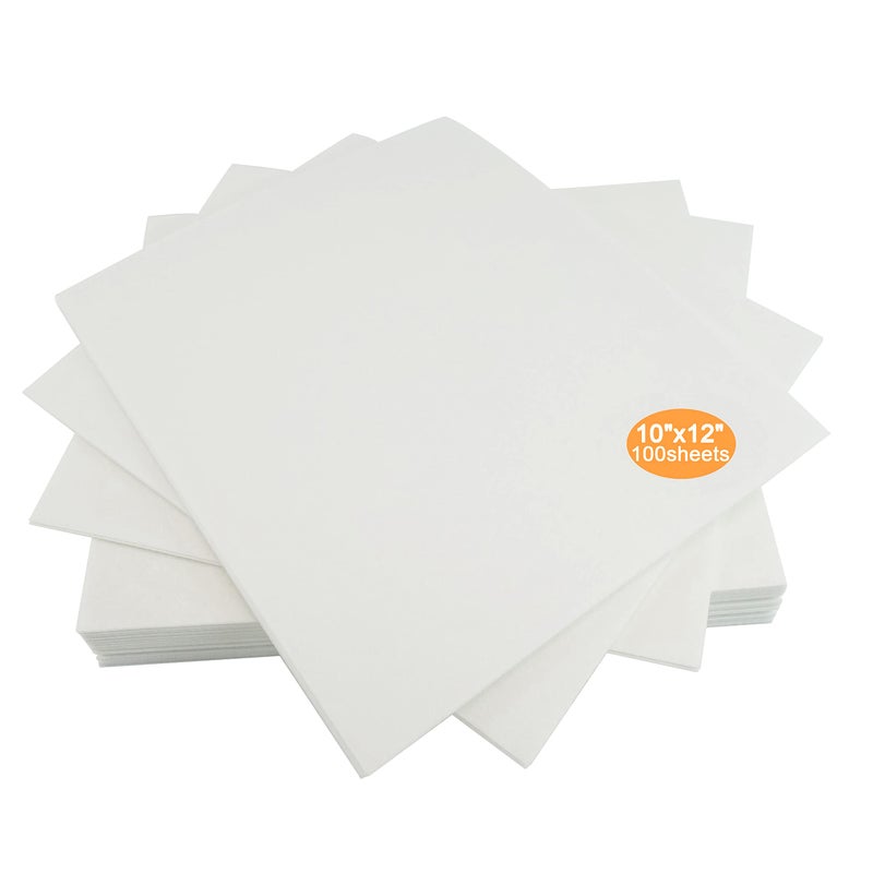 New brothread Cut Away Machine Embroidery Stabilizer Backing 10x12 25cmx30cm  100 Precut Sheets  Medium Weight 70gm 25oz  Fits Max Embroidery Area 20cmx255cm