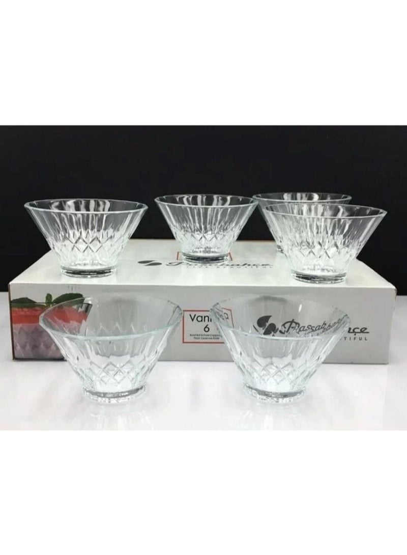 Paşabahçe طقم وعاء فانيلا من باساباخه 320 مل – 6 قطع من الأوعية الزجاجية - Image 3