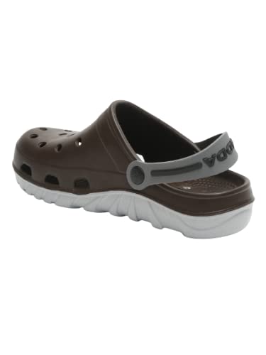ADDA (LABEL) TM-STORM || Durable & Comfortable || EVA Sole || Lightweight || Fashionable || Super Soft || Outdoor Slipper || Clogs For Men, 9 UK, Brown - Image 3
