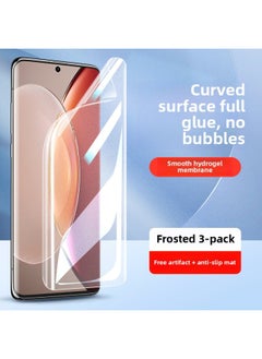 Applicable To Vivox90 Mobile Phone Film X100/x80pro S15/17/16/18 Tempered X200pro Curved Screen-Colour:Imported Hydrogel [game Scrub*full Glue Unlock In Seconds] 3 Pieces*free Artifact-Size:vivo X70 Pro+
