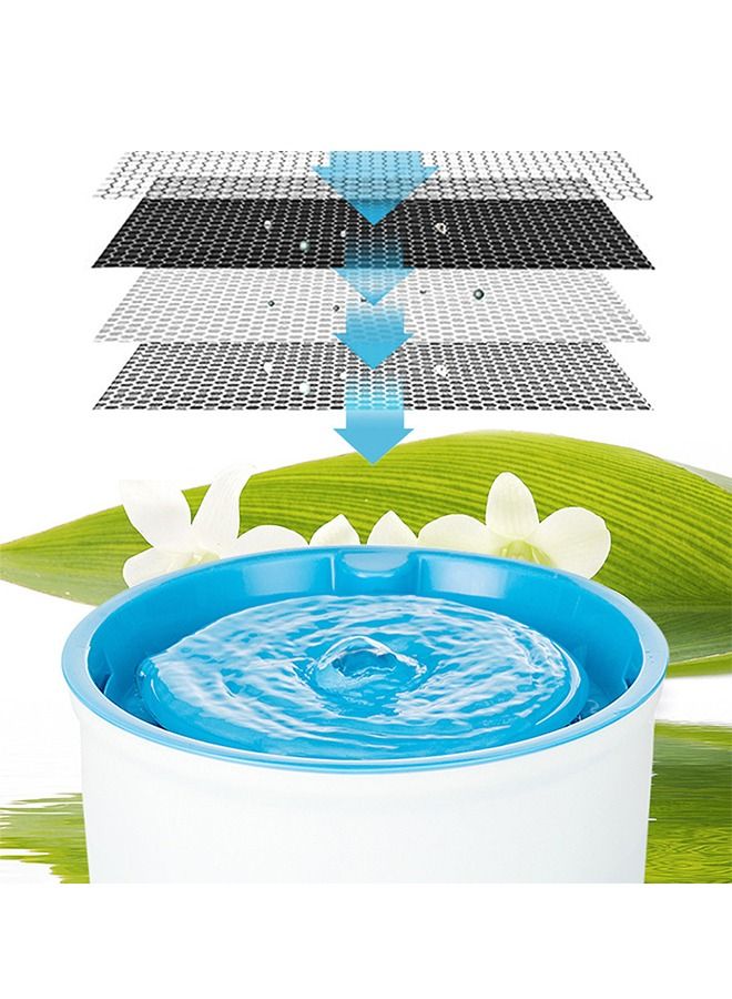 النافورة المائية للقط، 1.6 لتر اوتوماتي النافورة مع نافذة مستوى الماء للقطط والكلاب الصغيرة - Image 2