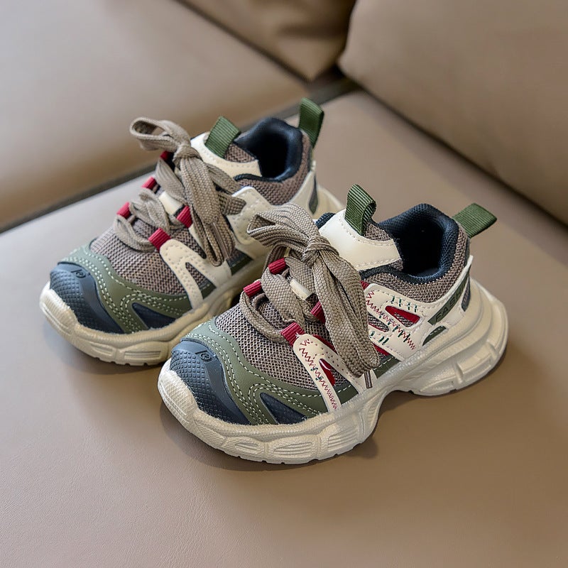 Mesh Sneakers Lightweight Flexible Sole Walking Shoes For Kids Indoor And Outdoor Activities - Image 1