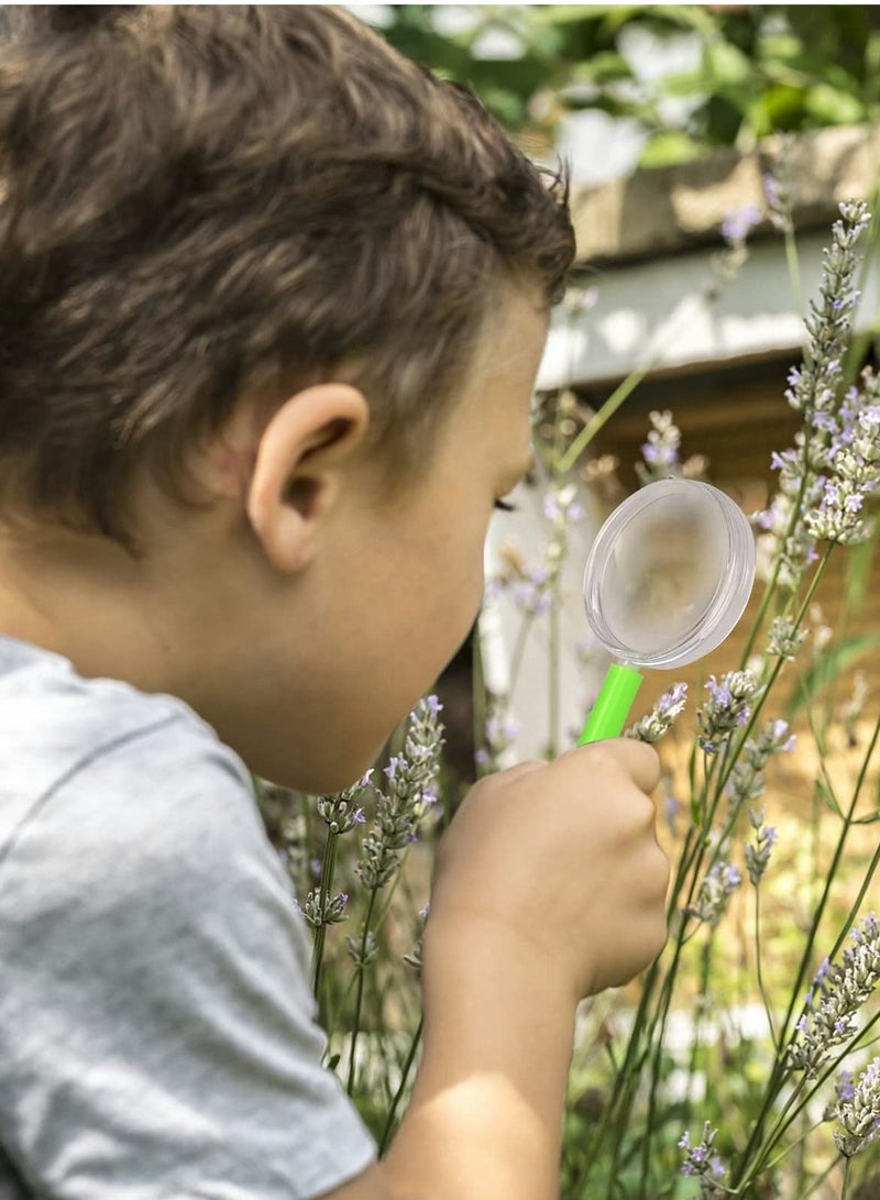 SYOSI 12 PCS Magnifying Glasses with Colorful Handle, Kids Portable Handheld Magnifier Toy, Party Bags Fillers for Reading Exploring Hobbies and Observation（Random Color） - Image 4