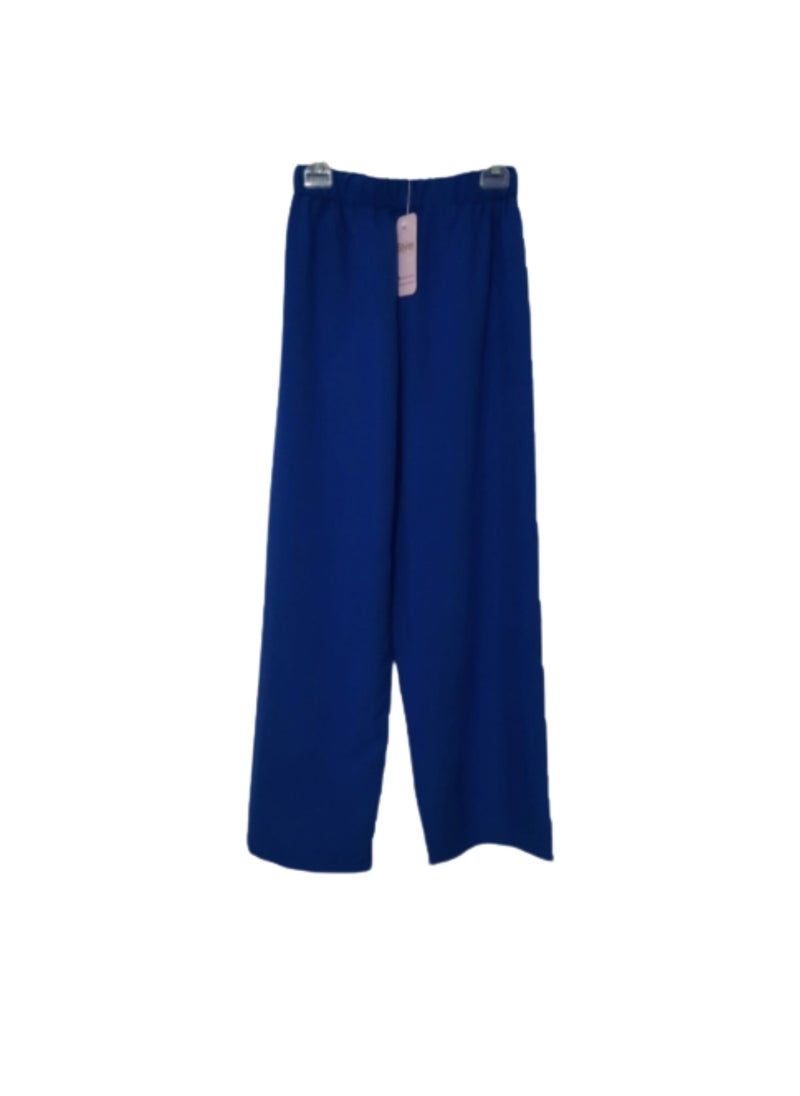 Styley - womaen wide pants blue color CY fabric - Image 1
