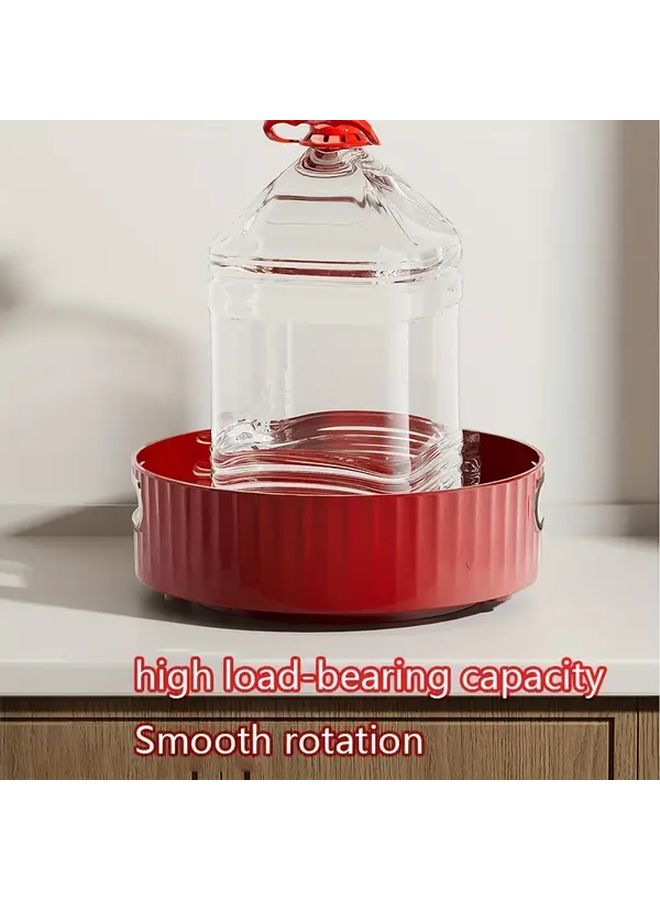 Green 360 Degree Rotating Spice Rack Kitchen Turntable Organizer For Countertop Cabinet - Image 5