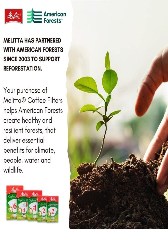 ميليتا فلاتر قهوة ميليتا مخروطية الشكل، لون أبيض، 40 فلترًا إجمالًا - قد يختلف شكل العبوة - Image 4