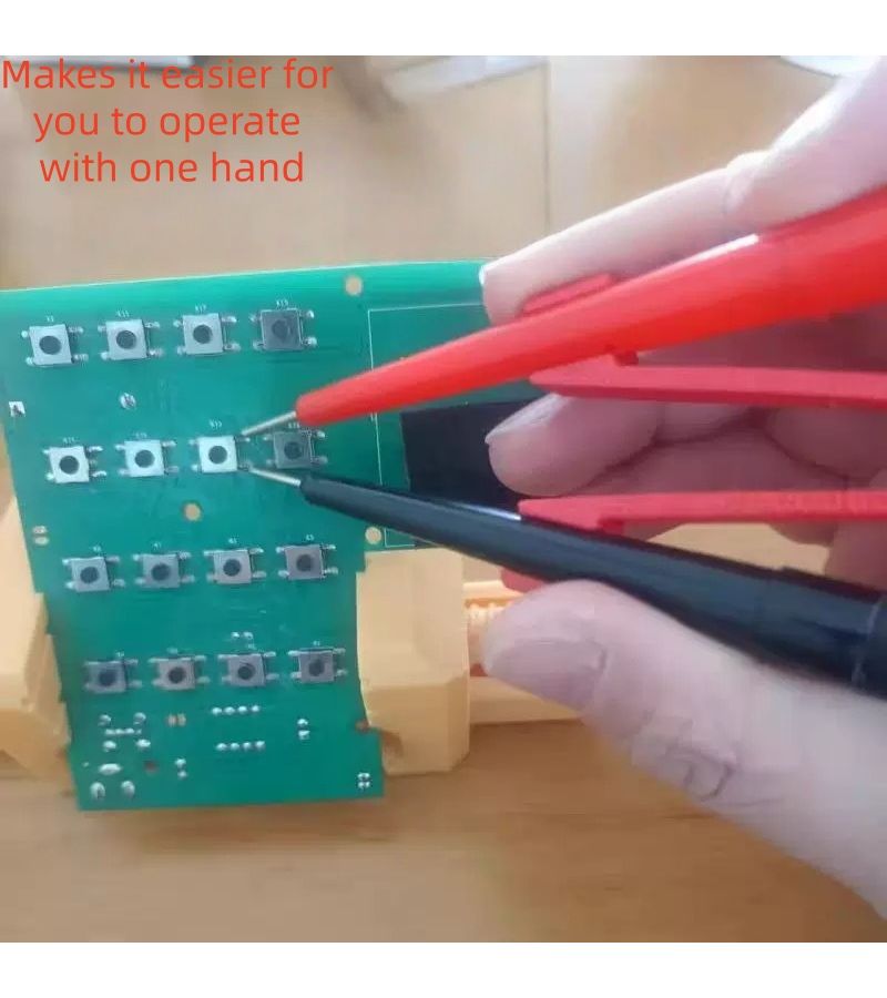 Yellow Multimeter Probe Holder One Handed Tool Adjustable Height Angle - Image 2