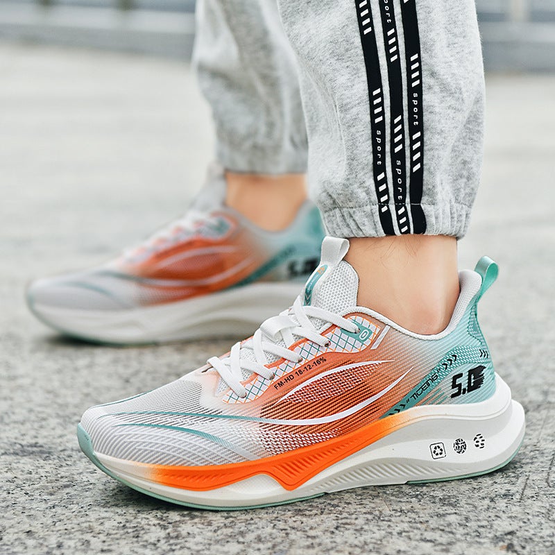 Plus Size Summer Sneaker Men'S Carbon Plate Running Shoes Lightweight Breathable Mesh Running Shoes Boys Side Shoes - Image 2