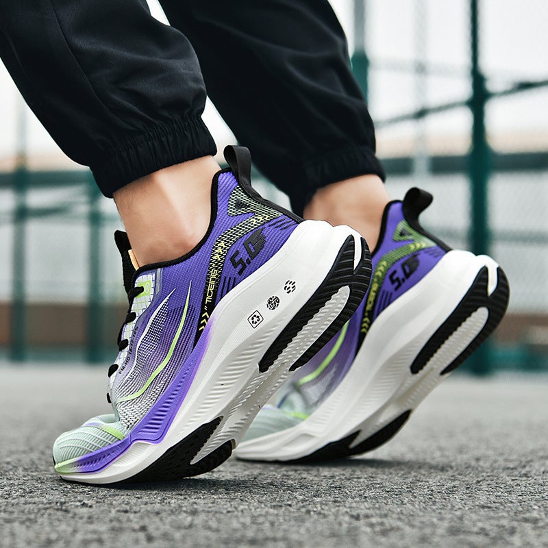 Plus Size Summer Sneaker Men'S Carbon Plate Running Shoes Lightweight Breathable Mesh Running Shoes Boys Side Shoes - Image 3