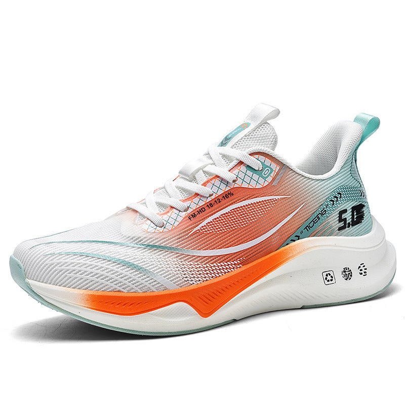 Plus Size Summer Sneaker Men'S Carbon Plate Running Shoes Lightweight Breathable Mesh Running Shoes Boys Side Shoes - Image 1