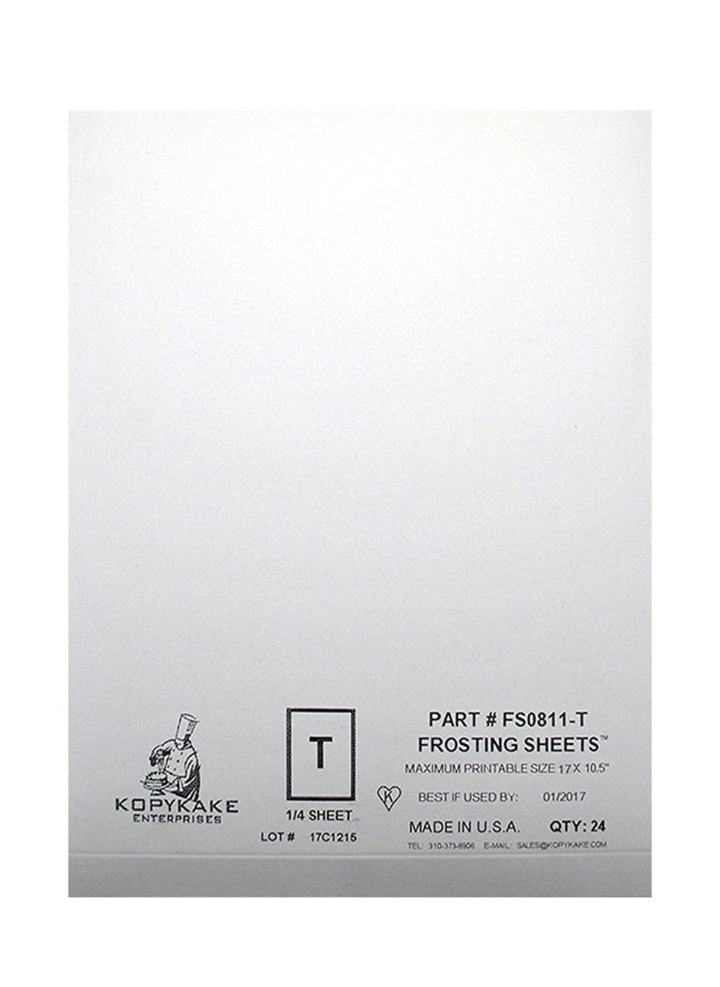 Kopykake - Frosting Sheets A3 Printable Kopykake  24 Count 41 x 26 cm - Image 1
