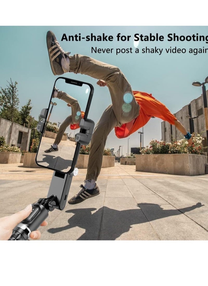 Gimbal Stabilizer for Smartphone with Extendable Selfie Stick and Tripod, 3 Axis Selfie Stick Tripod with Face Tracking, 360° Rotation, Auto Balance for iPhone/Android - Image 2