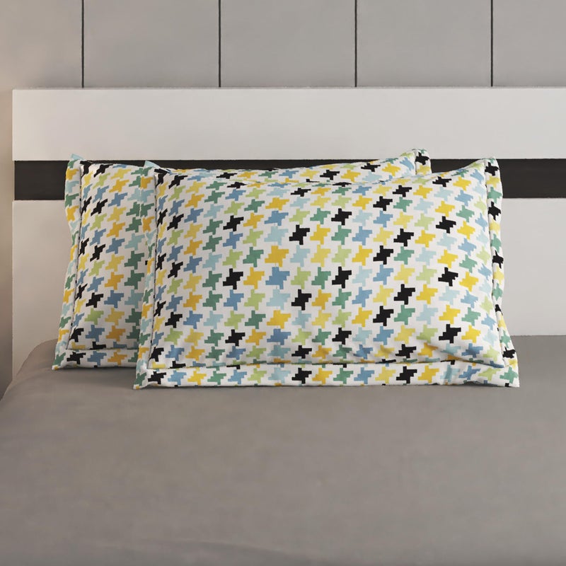 Home Centre Slate Kids Set of 2 Printed Pillow Covers - 70x45cm - Image 1