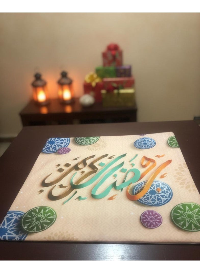 2 كوشن ر مضان كفر مخدة وسادة خدادية فرمضان كبير بأشكال  المختلفة المقاس :45 *45 سم - Image 3