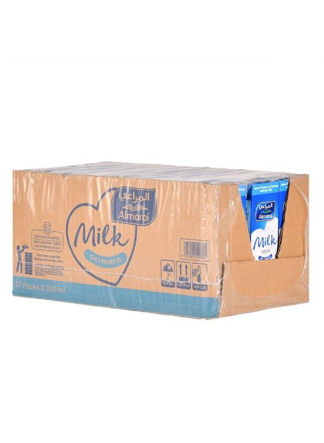 Almarai Skimmed Milk 200ml Pack of 27 - Image 1