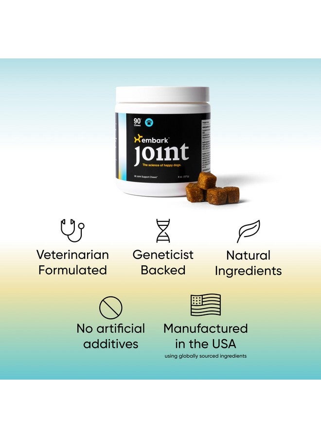 مكمل غذائي للمفاصل من إمبارك للكلاب - جلوكوزامين، كوندرويتين، مكمل غذائي للورك والمفاصل، يدعم صحة المفاصل - تركيبة بيطرية بمكونات طبيعية بالكامل - 90 قطعة مضغ ناعمة للكلاب من السلالات الصغيرة والكبيرة - Image 5