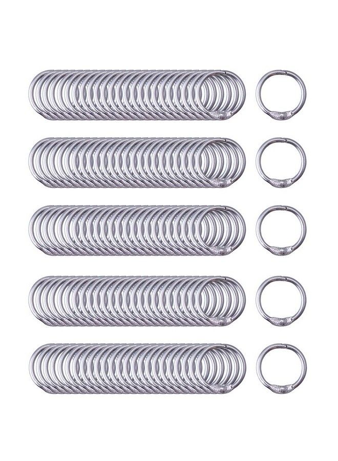 Antner Binder Rings 0.75 Inch Nickel Plated Metal Book Rings Loose Leaf Binder Rings Key Rings Notebook Paper Rings For Index Cards Flash Cards Rings For School Office Home 120 Pack  - Image 1